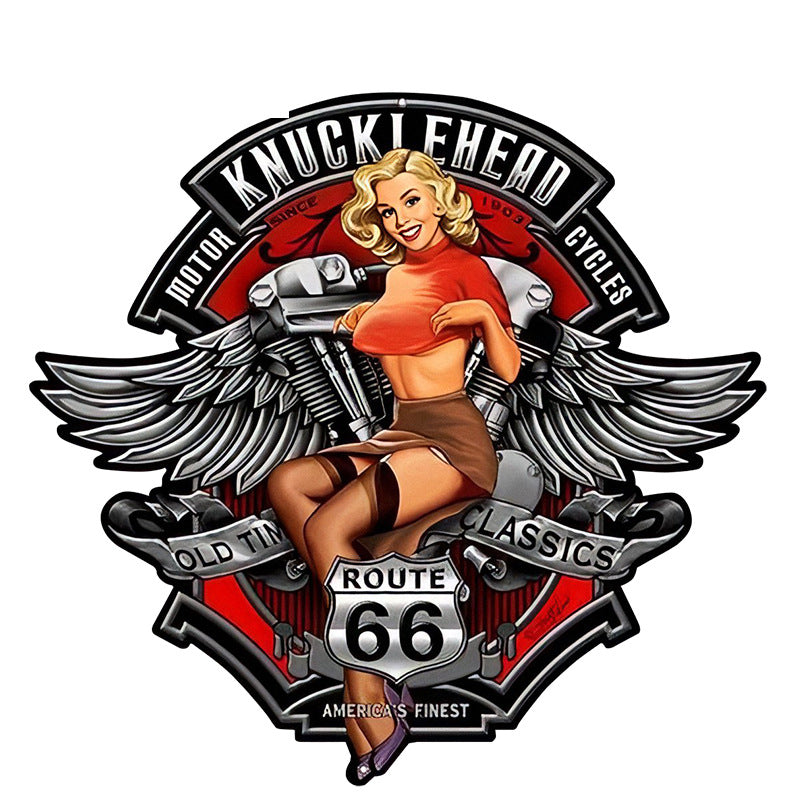 3D Sexy Girl Knuckle Motorcycle Decals