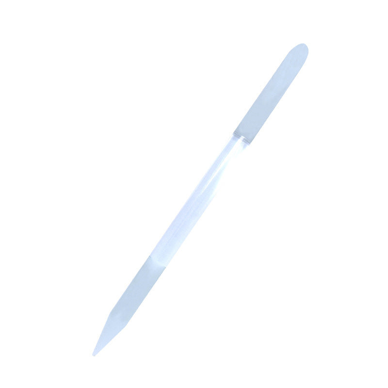 Full-color Cylindrical Glass Nail File Manicure Implement Manicure Household Double-headed Nail-free - happyshop365247