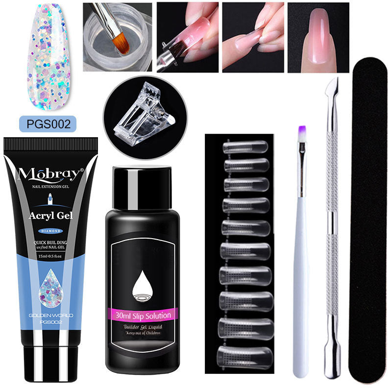 7-Piece Nail Art Crystal Extender Set - happyshop365247
