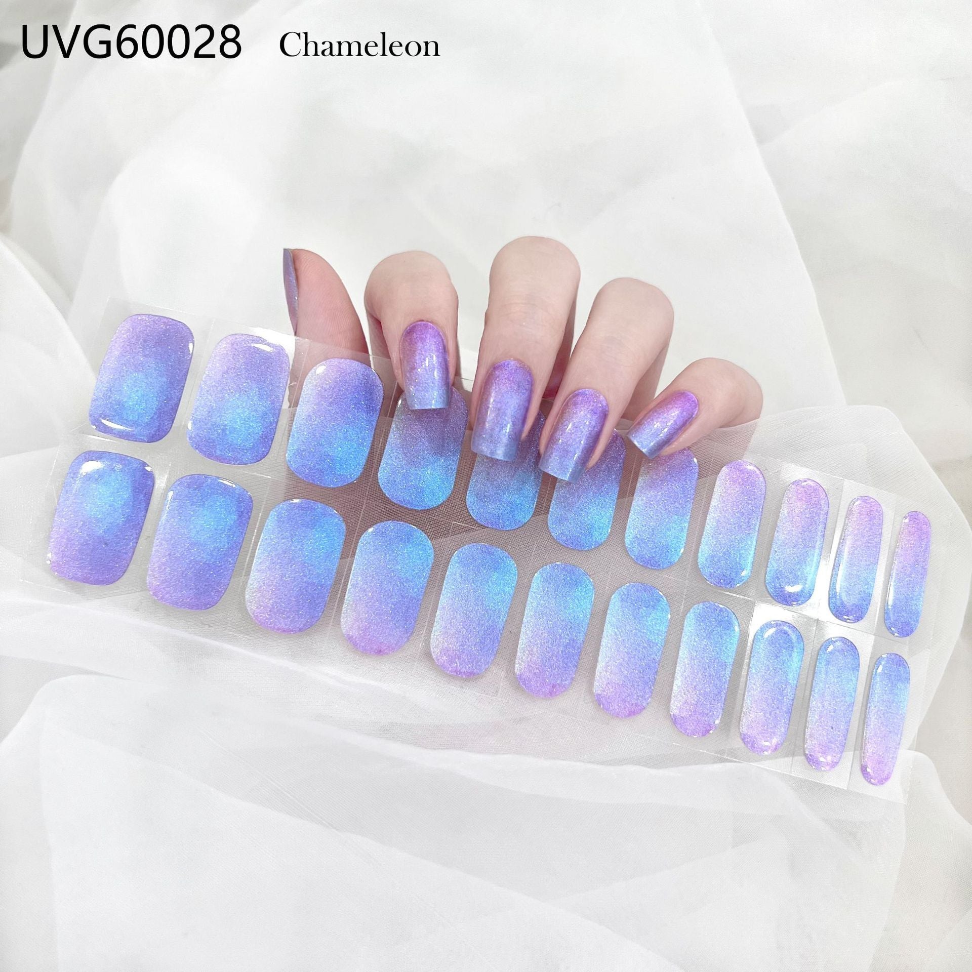 Blush Nail Stickers Uv Semi-baked Gel - happyshop365247