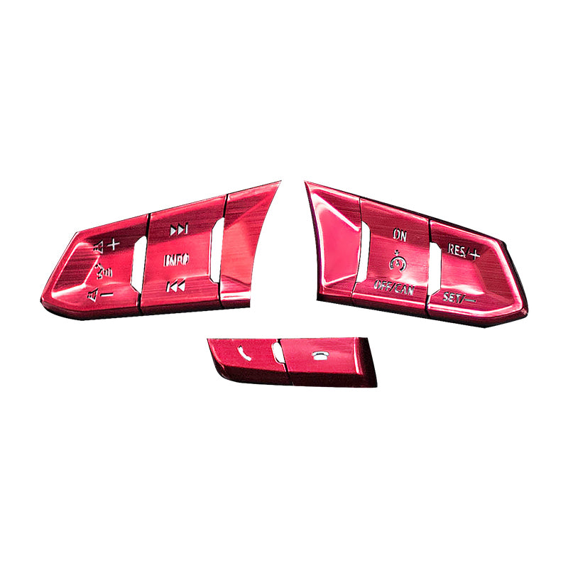 Atz Modified Steering Wheel Transparent Button Aluminum Alloy Decorative Sticker