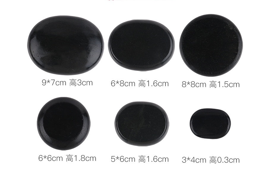Beauty SPA Health Massage Energy Stone Natural Volcanic Hot Stone Back Essential Oil Massage Hot Stone - happyshop365247