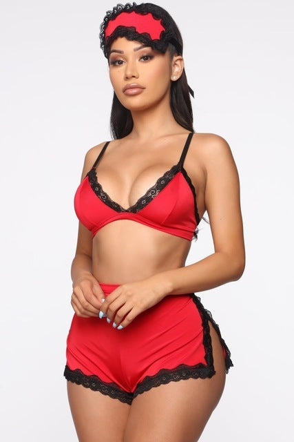 Women Sexy Sleepwear Lingerie Lace Bra - happyshop365247