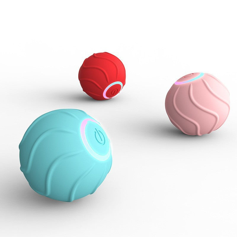 Smart Cat Toys Rolling Ball Pet Cat Owner Interactive Pets Toys Automatic Bouncing Ball USB Self Hi Teasing Kittens Jumping Ball - happyshop365247