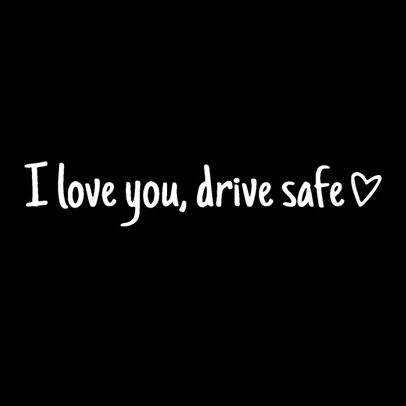 Safe Driving Waterproof Vinyl Bumper Stickers Car Universal Rearview Mirror Decorative Sticker