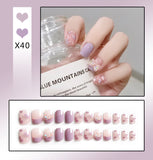French Worn Removable Nails And Diamonds - happyshop365247