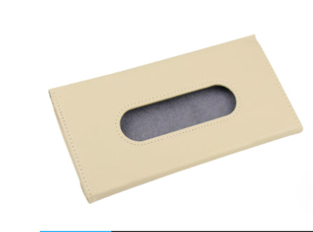 Cross-border Car Sunshade And Hanging Mask Storage Bag Portable Creative Car Leather Mask Storage Bag