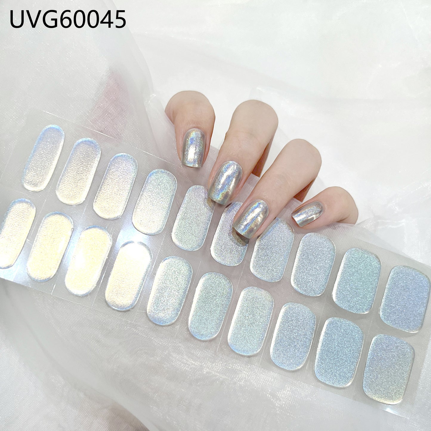 Blush Nail Stickers Uv Semi-baked Gel - happyshop365247