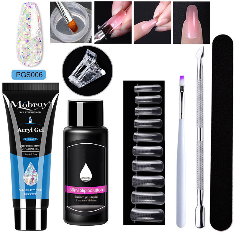 7-Piece Nail Art Crystal Extender Set - happyshop365247