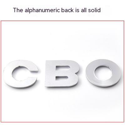 Car 3D Bumper Stickers English Letters