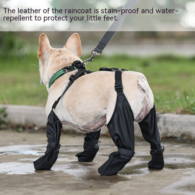 Waterproof Dog Shoes Adjustable Dog Boots Pet Breathbale Shoes For Outdoor Walking Soft French Dog Shoes Pets Paws Protector Pet Products - happyshop365247