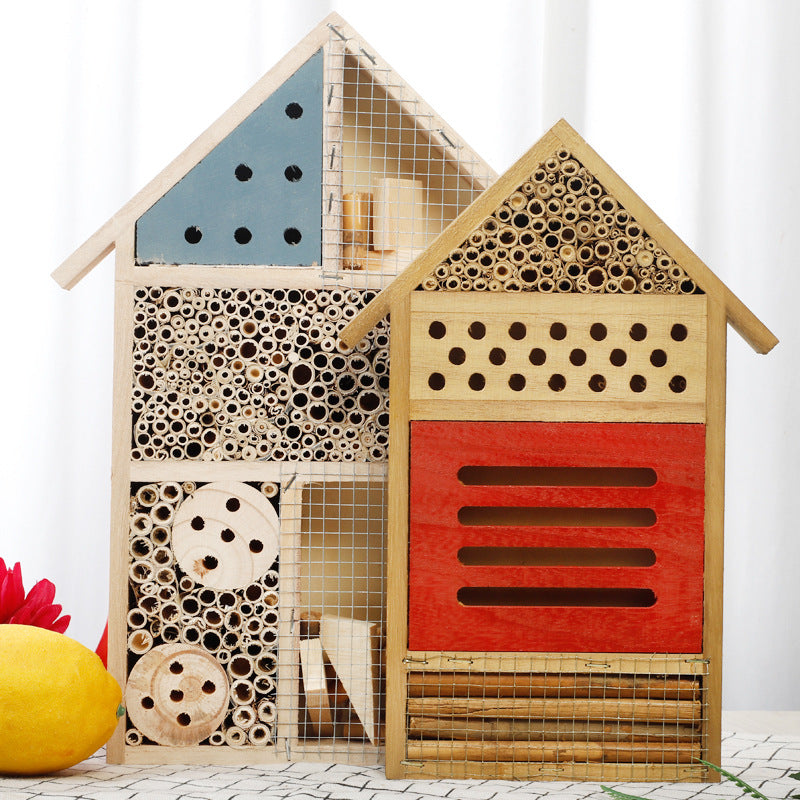 Creative wooden bee nest small house