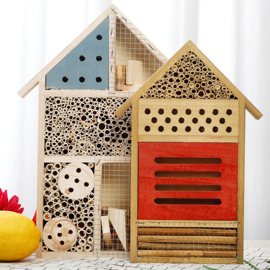 Creative wooden bee nest small house