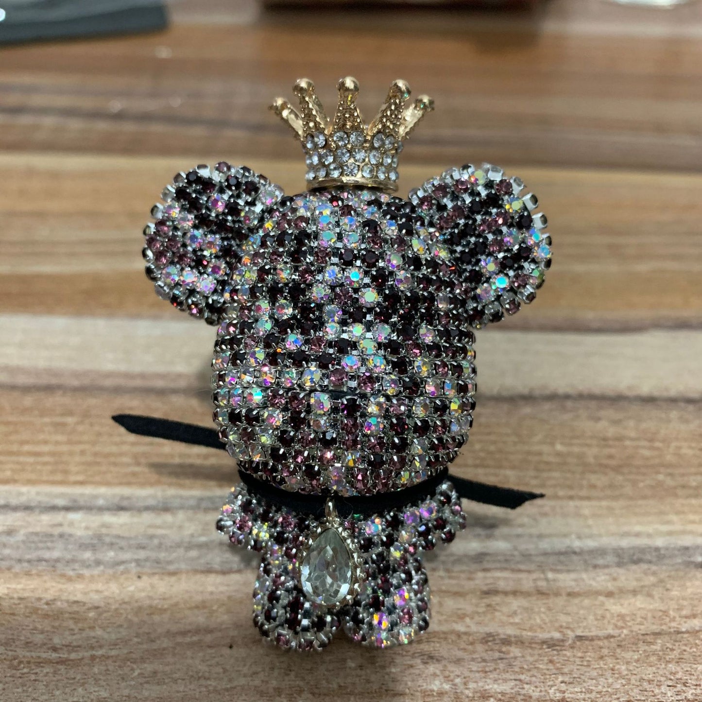 Creative Diamond-studded  Bear Perfume Clip For Car Air Outlet