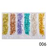 Nail Supplies, Diamond Glass Fragments, Gold And Silver Broken Glass Nails - happyshop365247