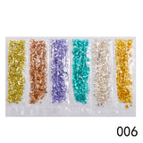Nail Supplies, Diamond Glass Fragments, Gold And Silver Broken Glass Nails - happyshop365247