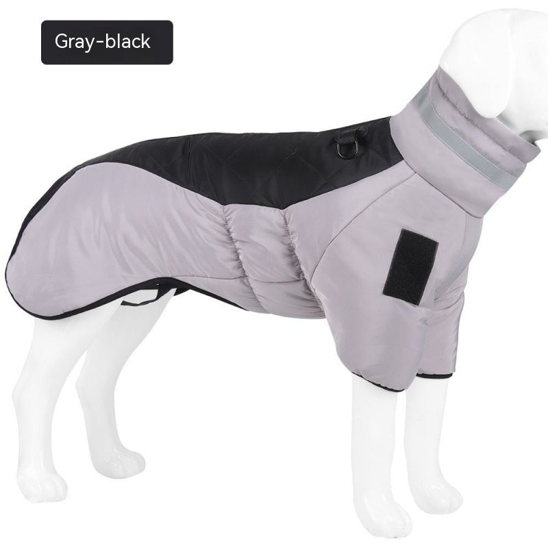 New Winter Dog Coat Waterproof Pet Clothes For Medum Large Dogs Warm Thicken Dog Vest Custome Labrador Jacket - happyshop365247