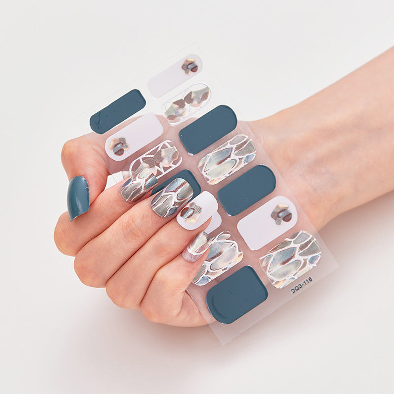 Nail Stickers Factory Direct Sales Bronzing Laser 3d Cross-border High Quality Nails - happyshop365247