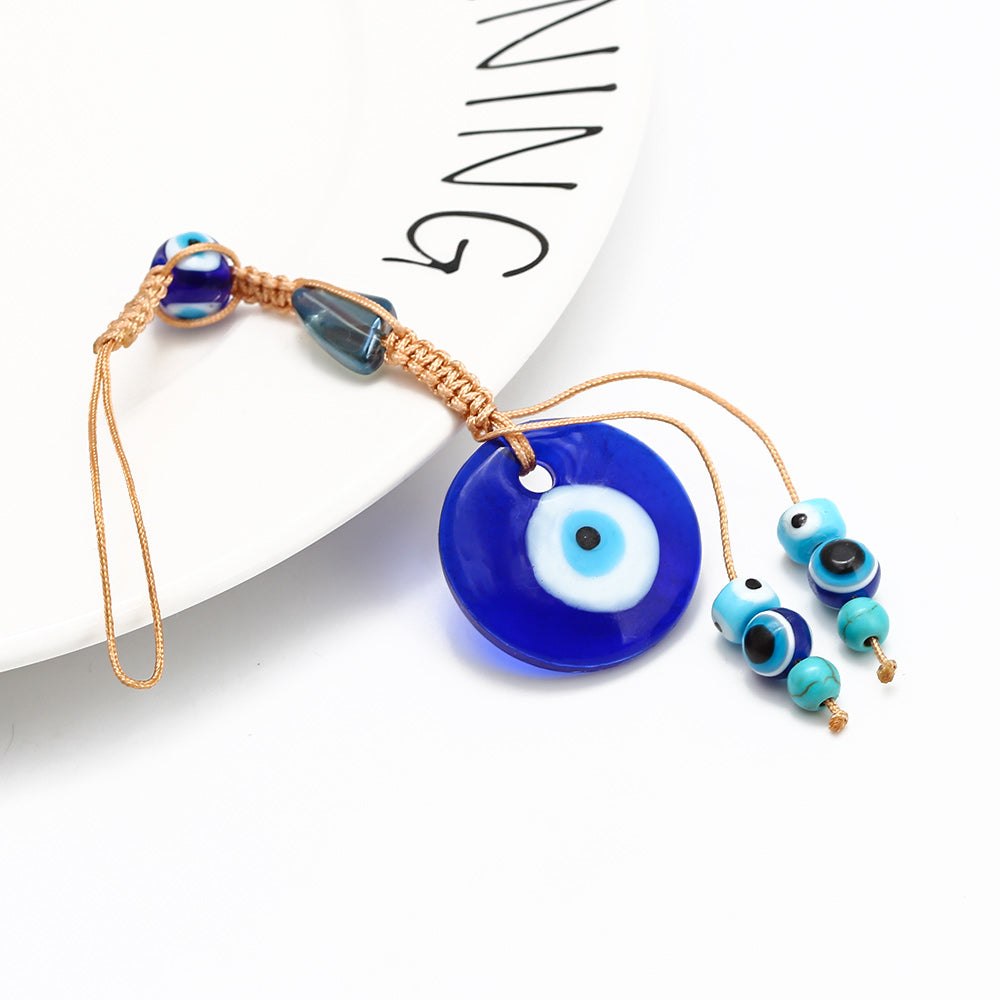Evil Eye Bead Ornaments Wall Decoration Braided String Decoration Home Living Room Car