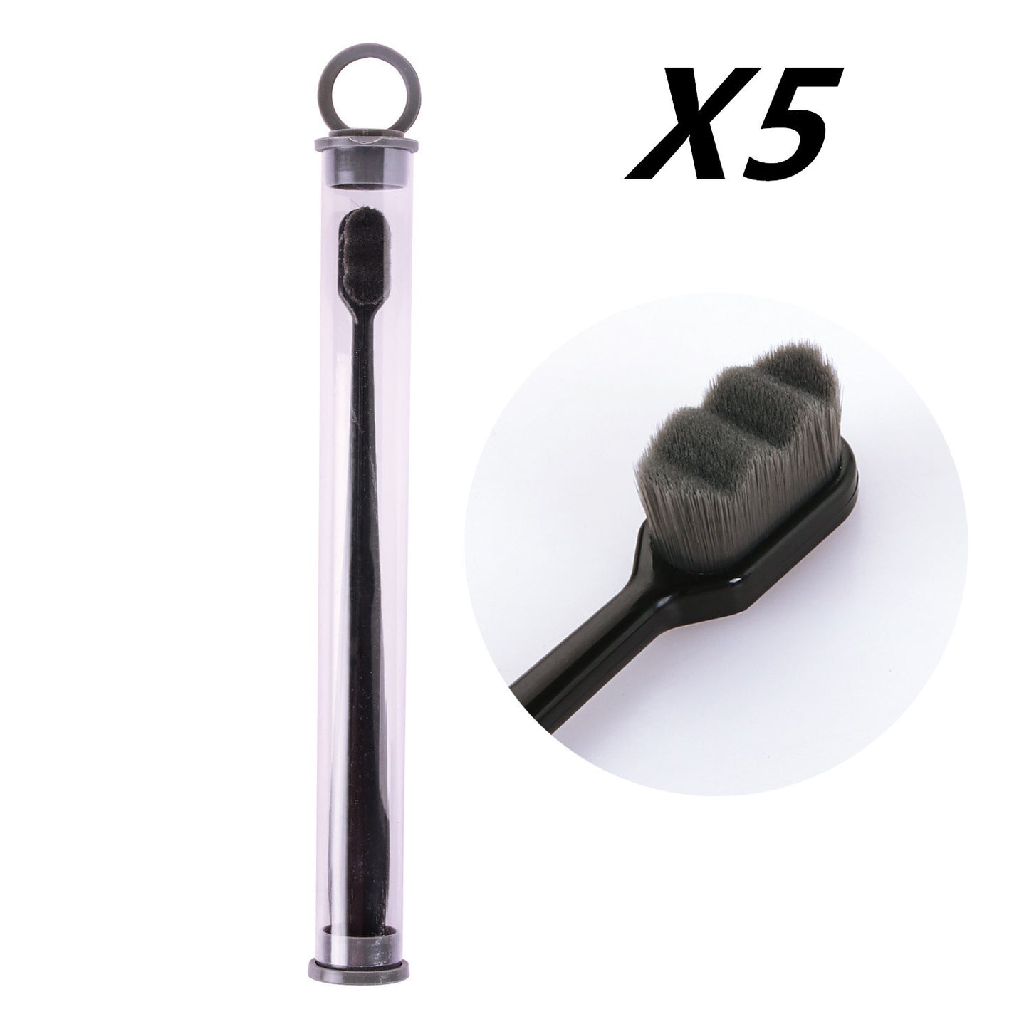 Ultra-fine Toothbrush Super Soft Bristle Deep Cleaning Brush Portable For Oral Care Tools Teeth Care Oral Cleaning Travel - happyshop365247