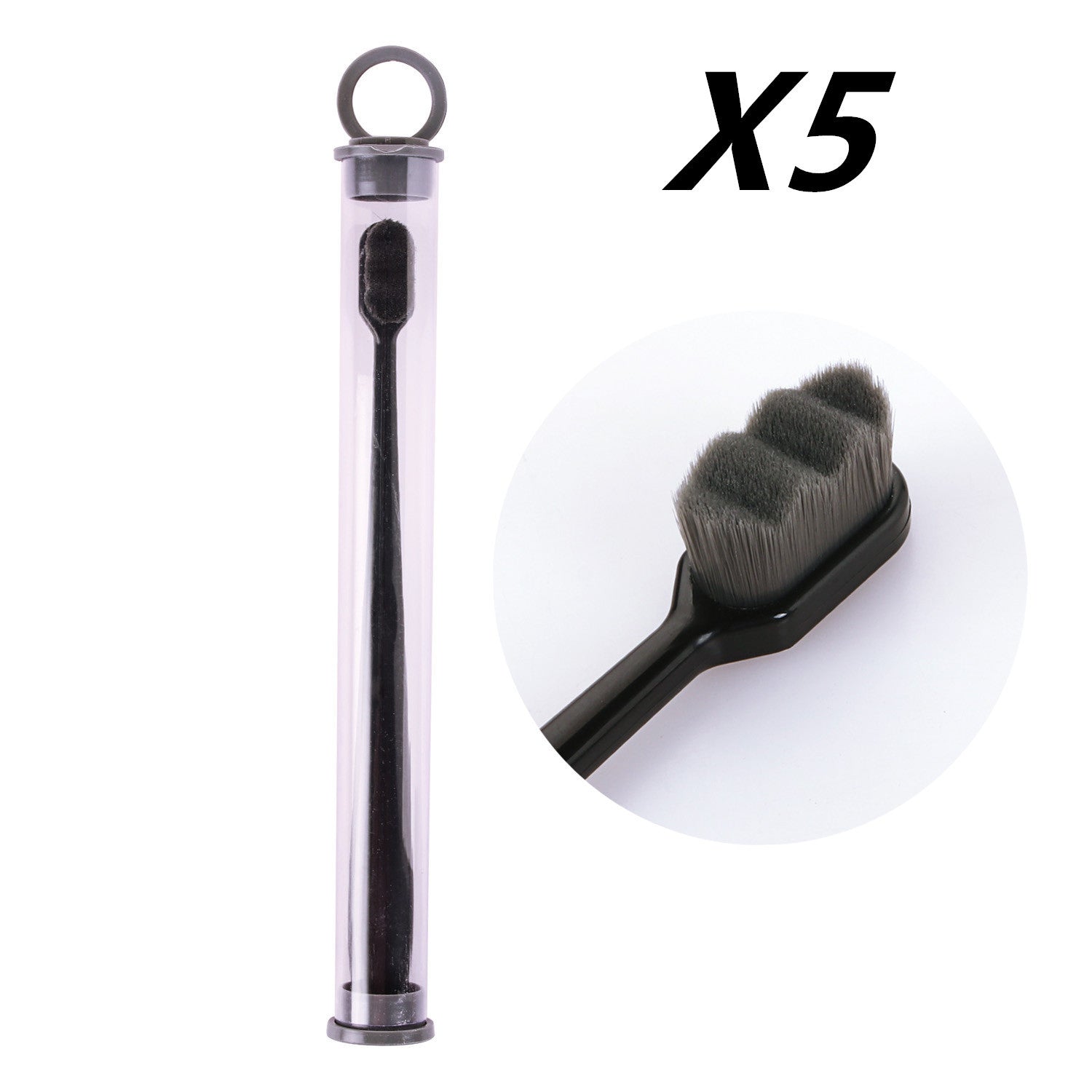 Ultra-fine Toothbrush Super Soft Bristle Deep Cleaning Brush Portable For Oral Care Tools Teeth Care Oral Cleaning Travel - happyshop365247