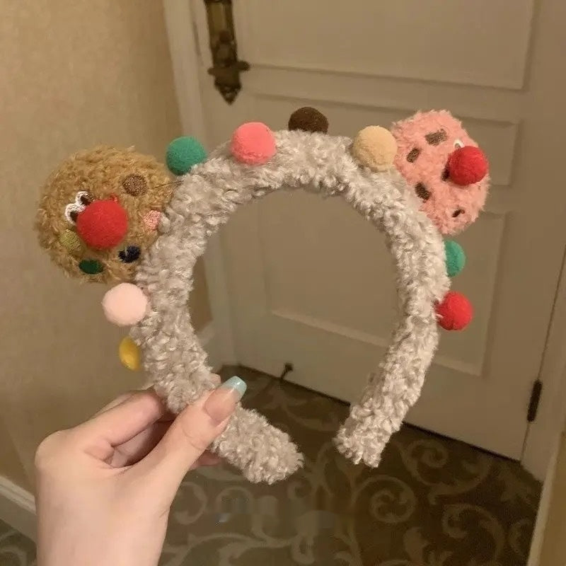 Cute Face Wash Hair Bands Female Cartoon Headwear Hair Band Headband Apply - happyshop365247