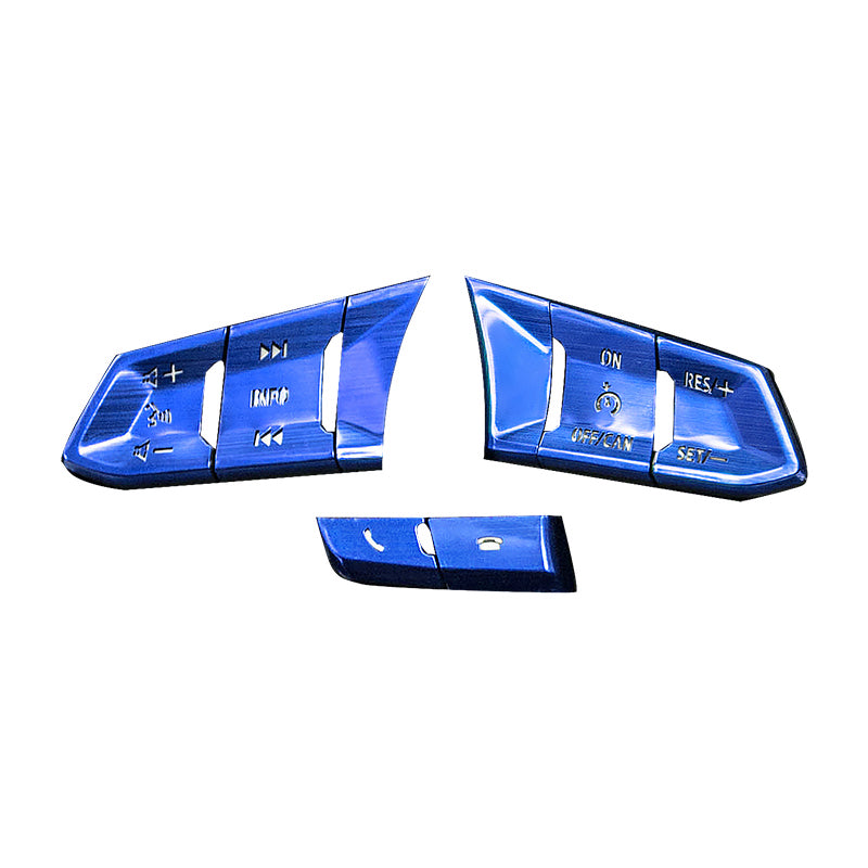 Atz Modified Steering Wheel Transparent Button Aluminum Alloy Decorative Sticker