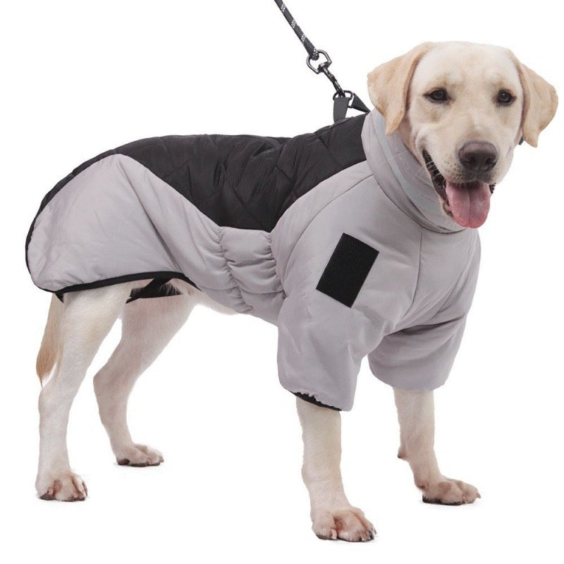 New Winter Dog Coat Waterproof Pet Clothes For Medum Large Dogs Warm Thicken Dog Vest Custome Labrador Jacket - happyshop365247