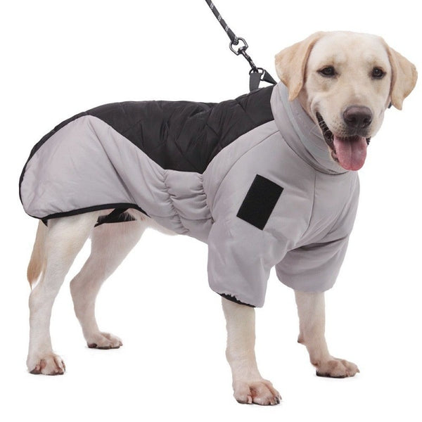 New Winter Dog Coat Waterproof Pet Clothes For Medum Large Dogs Warm Thicken Dog Vest Custome Labrador Jacket - happyshop365247