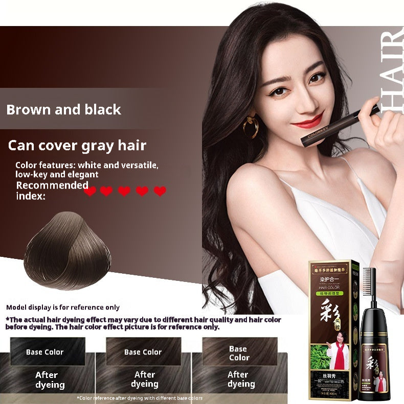 Plant Pure Hair Dye Color Hair Dyeing Cover White Hair Hair Color Cream - happyshop365247