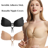 Large Size Strapless Bra Adhesive Sticky Push Up Bras For Women Rabbit Brassiere Lingerie Invisible Women Hot - happyshop365247