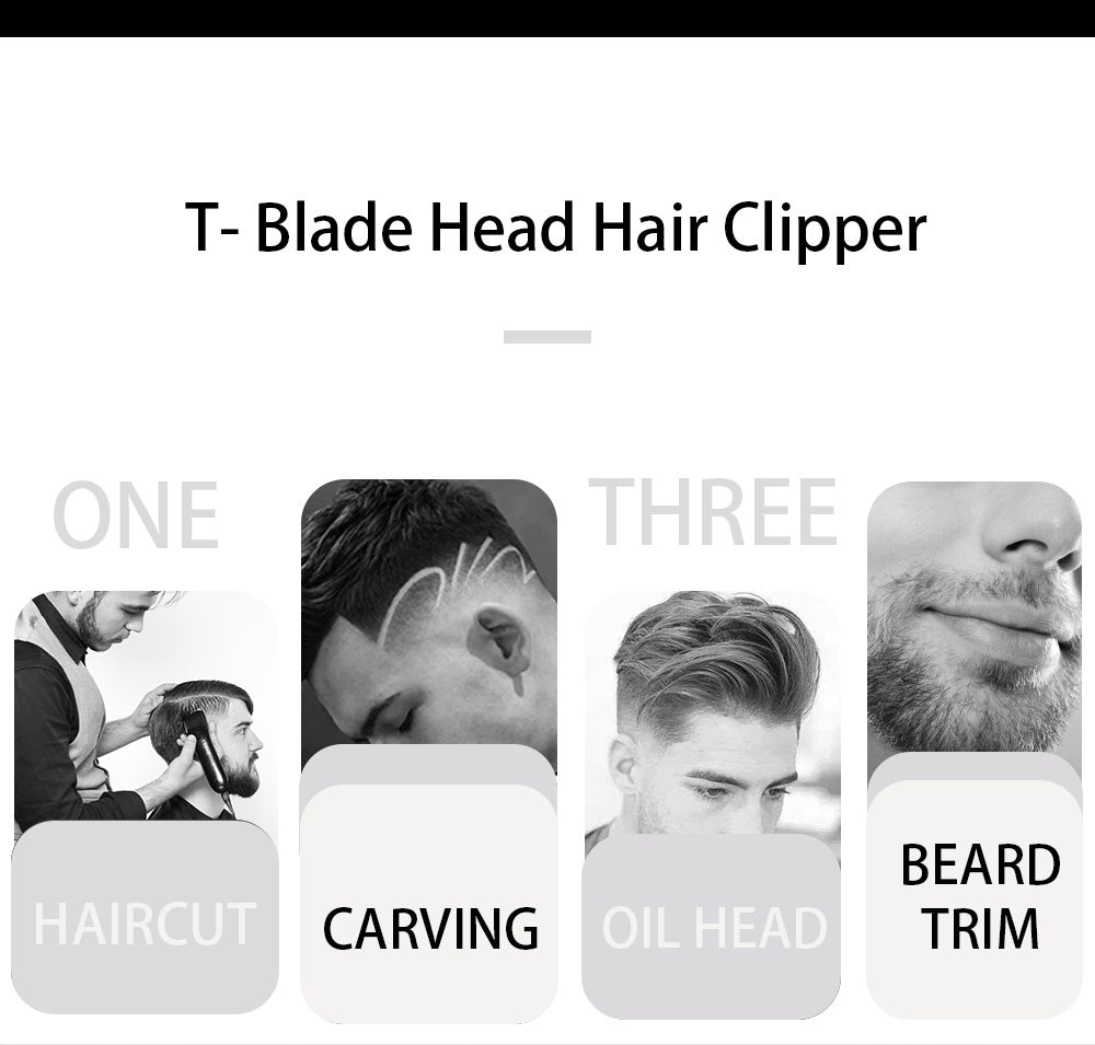 Retro Hair Cut Shaved Head Hair Clipper Supplies Oil Head Electric Clippers Hair Clipper Tool T9 - happyshop365247