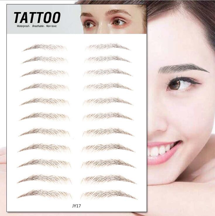 Magic 4D Hair-like Eyebrow Tattoo Sticker False Eyebrows 7 Day Long Lasting Super Waterproof Makeup Eye Brow Stickers Cosmetics - happyshop365247