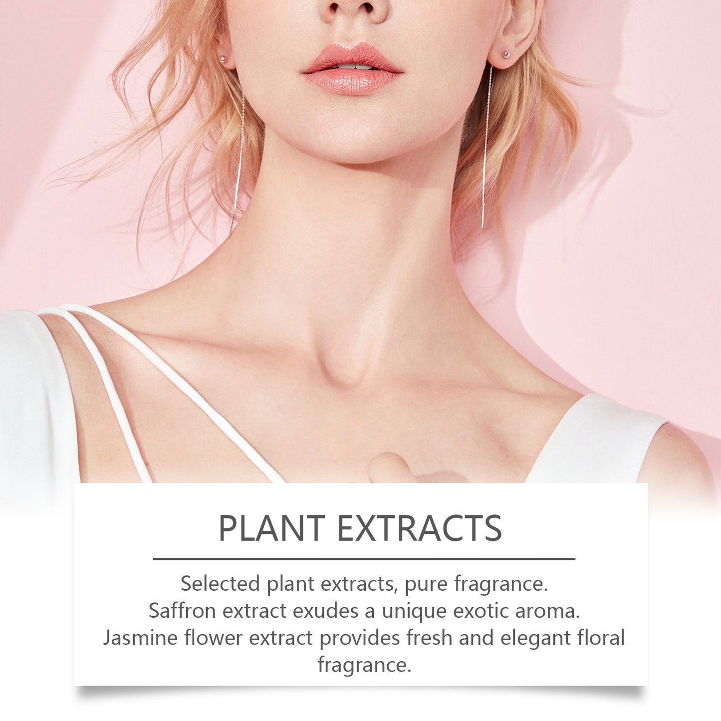 Roxelis Saffron Jasmine Inspired Perfume, Natural Fresh Lasting Fragrance Jasmine Perfume Spray