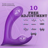 Female Jumping Egg Invisible Wear Masturbator Double Shock g-Spot Massager Charging New Female Appliances Adult Products