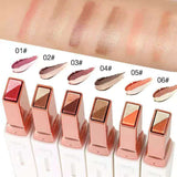 Eyeshadow Stick Stereo Gradient Shimmer Double Color Cream Pen Eye Makeup Cosmetics Tool - happyshop365247