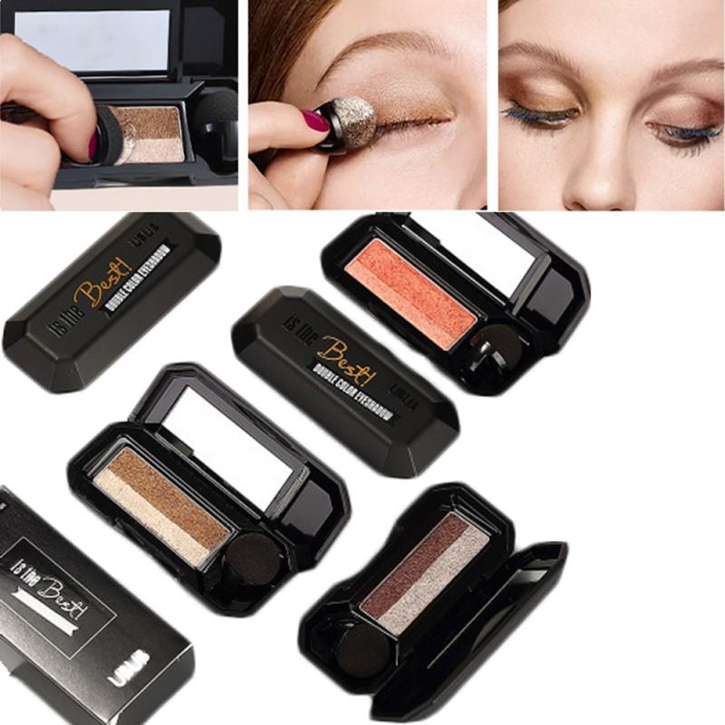 UBUB Brand Double Color Convenient Eyeshadow Makeup Palette Waterproof Pigment Shimmer Eye Color Cosmetics - happyshop365247