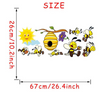 Flying Bees and Hive Wall Stickers