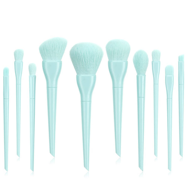 10pcs Luxury Makeup Brushes Sets For Foundation Powder Blush Eyeshadow Concealer Lip Eye Makeup Brush Cosmetics Beauty Tool