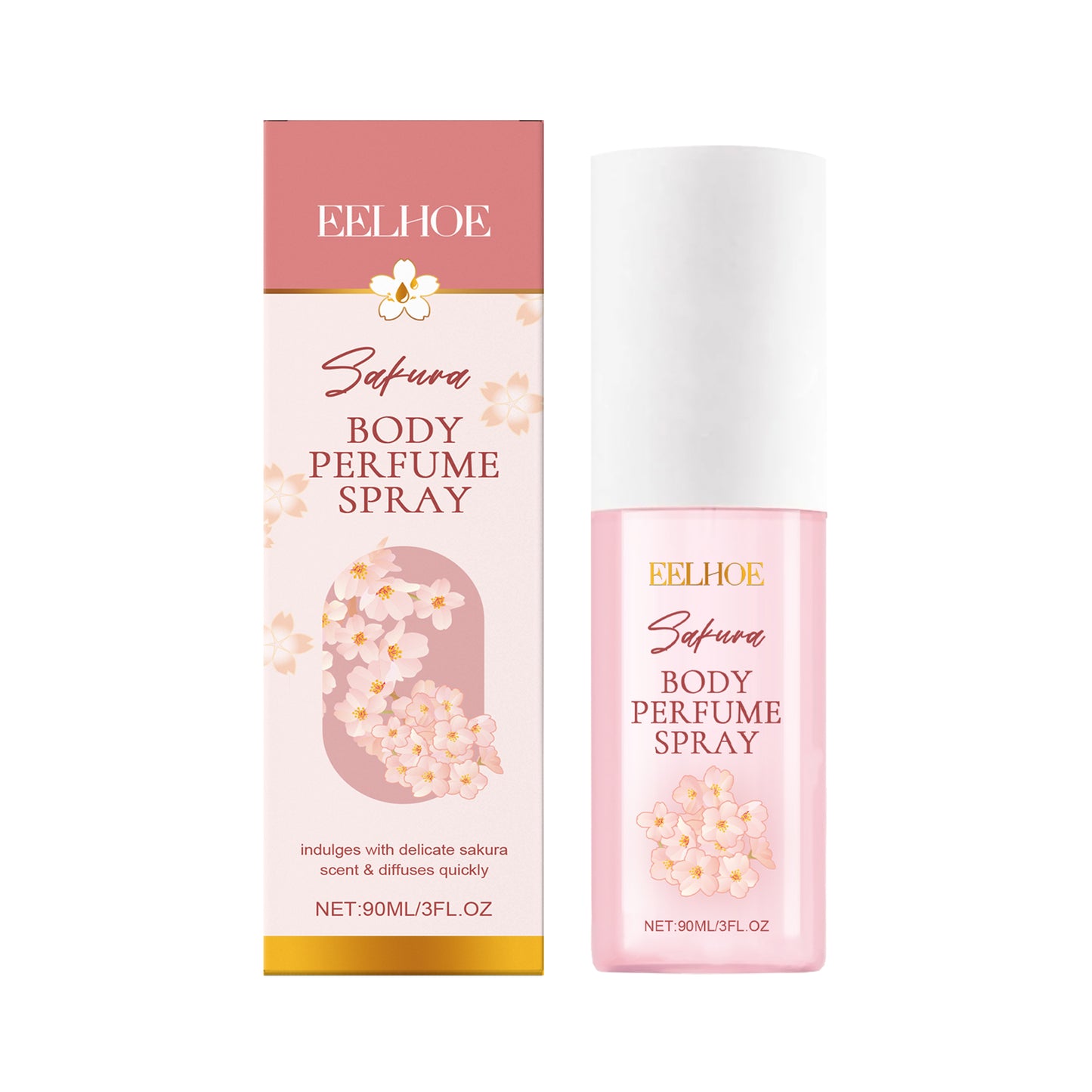 Cherry Blossom Body Perfume Spray Keeps Fragrance Fresh And Gentle Moisturizing Skin Moisturizing Spray