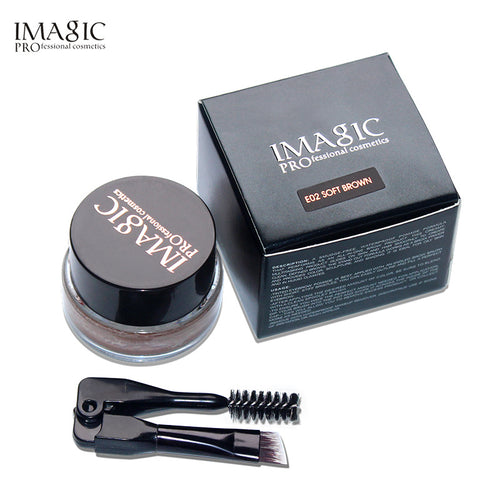 IMAGIC Makeup Waterproof Eyebrow Cream 6 Colors Optional With Brush Head Eyebrow Cream Set - happyshop365247