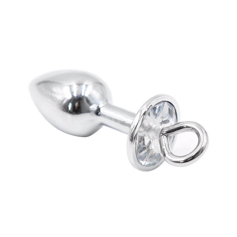New Metal Bondage Sex Handcuffs Connect with Anal Plug Adult SM Sex Toys Bondage Fetish Sex Products - happyshop365247