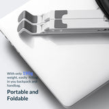 ORICO Portable Laptop Stand Riser Foldable Adjustable Notebook Holder Vertical Computer Stand desk 7 Angles for MacBook Tablets