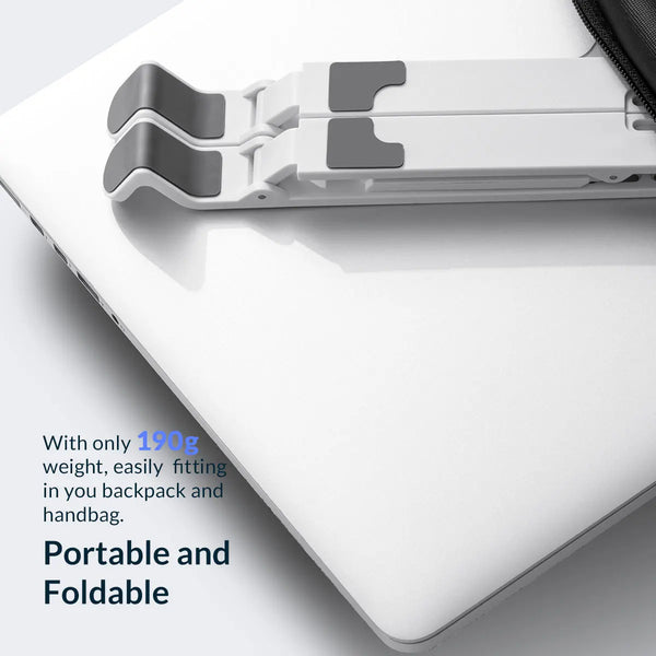ORICO Portable Laptop Stand Riser Foldable Adjustable Notebook Holder Vertical Computer Stand desk 7 Angles for MacBook Tablets