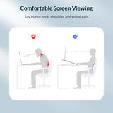ORICO Portable Laptop Stand Riser Foldable Adjustable Notebook Holder Vertical Computer Stand desk 7 Angles for MacBook Tablets