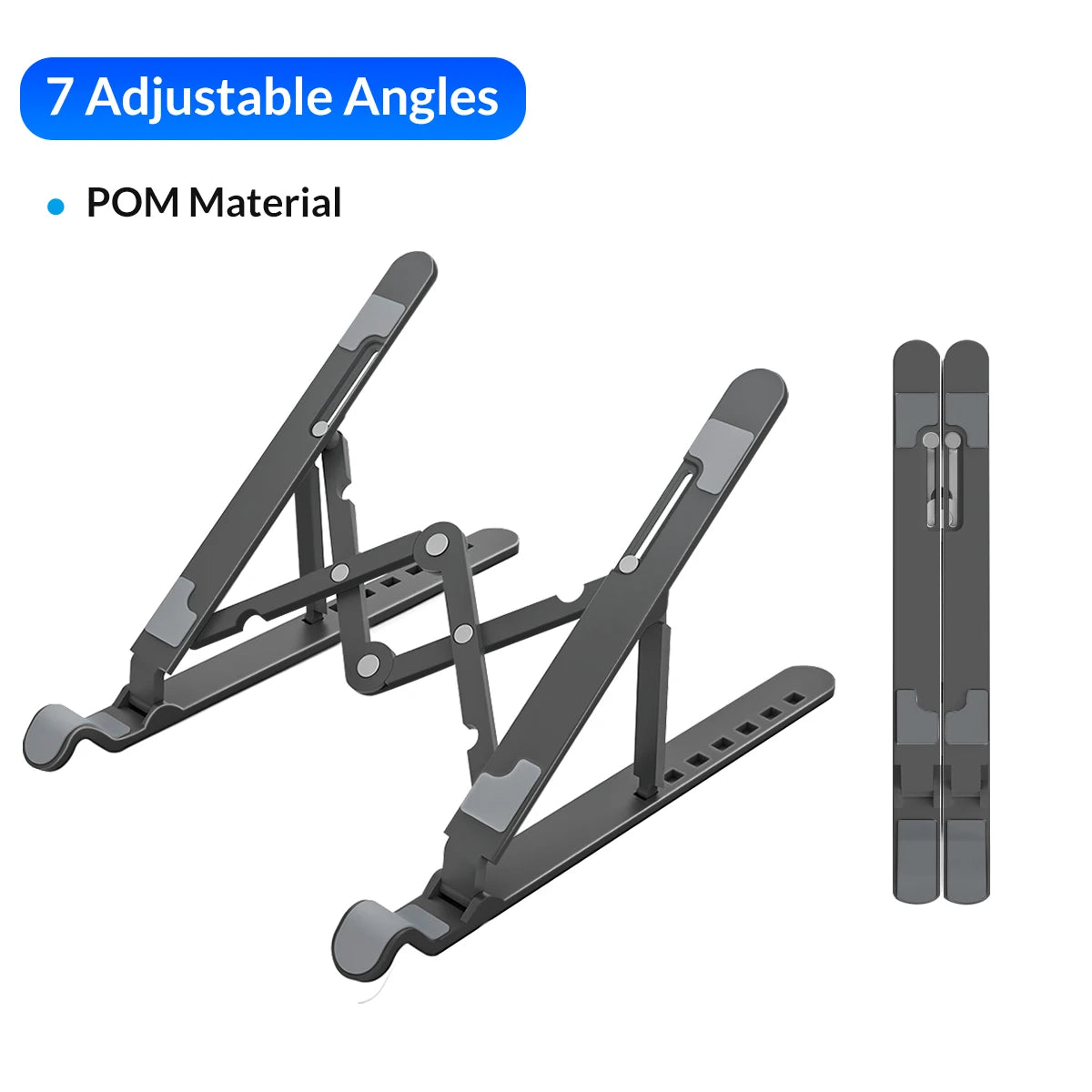 ORICO Portable Laptop Stand Riser Foldable Adjustable Notebook Holder Vertical Computer Stand desk 7 Angles for MacBook Tablets - happyshop365247