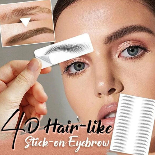 Magic 4D Hair-like Eyebrow Tattoo Sticker False Eyebrows 7 Day Long Lasting Super Waterproof Makeup Eye Brow Stickers Cosmetics - happyshop365247