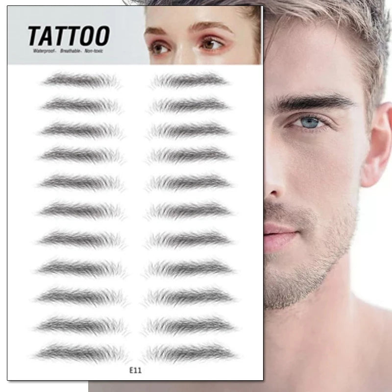 Magic 4D Hair-like Eyebrow Tattoo Sticker False Eyebrows 7 Day Long Lasting Super Waterproof Makeup Eye Brow Stickers Cosmetics - happyshop365247