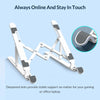 ORICO Portable Laptop Stand Riser Foldable Adjustable Notebook Holder Vertical Computer Stand desk 7 Angles for MacBook Tablets - happyshop365247