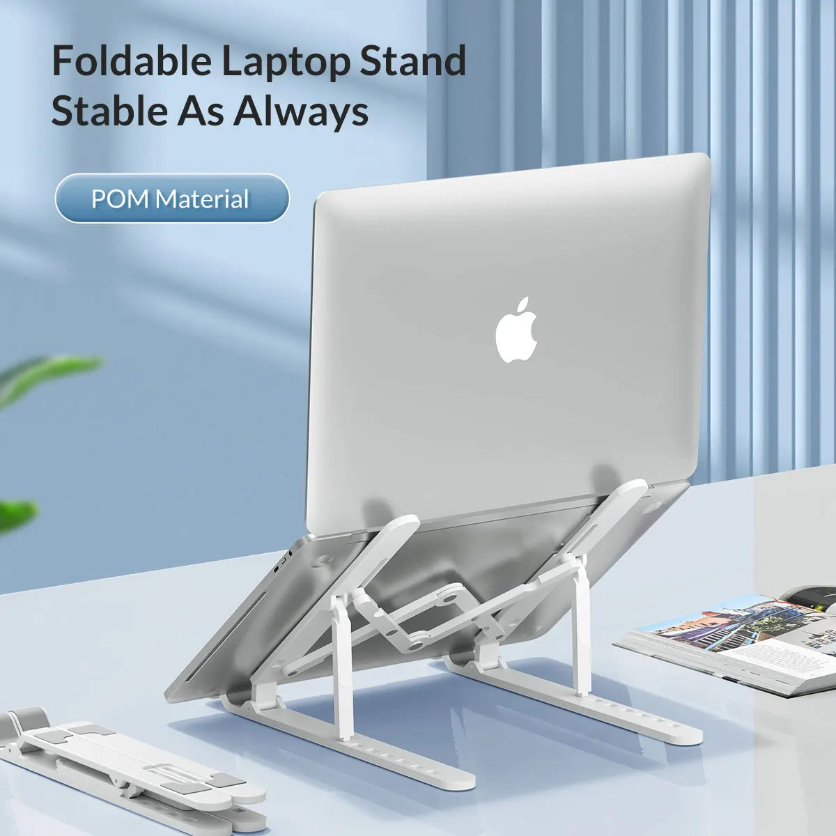 ORICO Portable Laptop Stand Riser Foldable Adjustable Notebook Holder Vertical Computer Stand desk 7 Angles for MacBook Tablets - happyshop365247